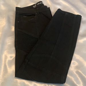 V19-69 ABBIGLIAMENTO SPORTIVO SRL MILANO ITALIA BLACK DENIM JEANS SZ W34 L30